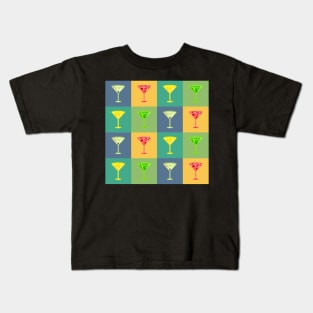 Martinis Pattern | Pop Art Kids T-Shirt